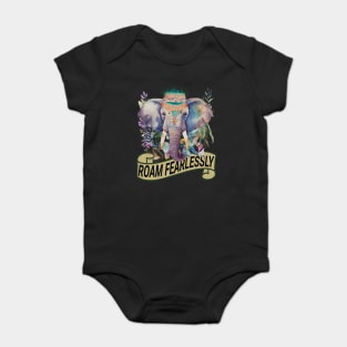 Boho Elephant Baby Bodysuit